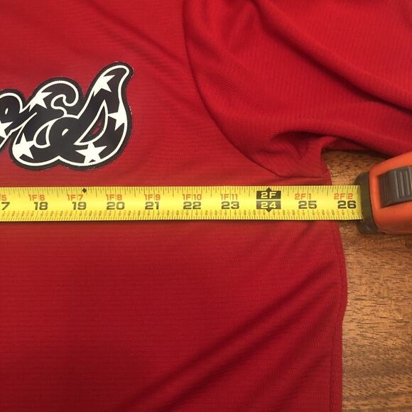 Atlanta Braves Majestic Jersey Mens XL Scarlet Alternate Cool Base Team MLB - Picture 9 of 11